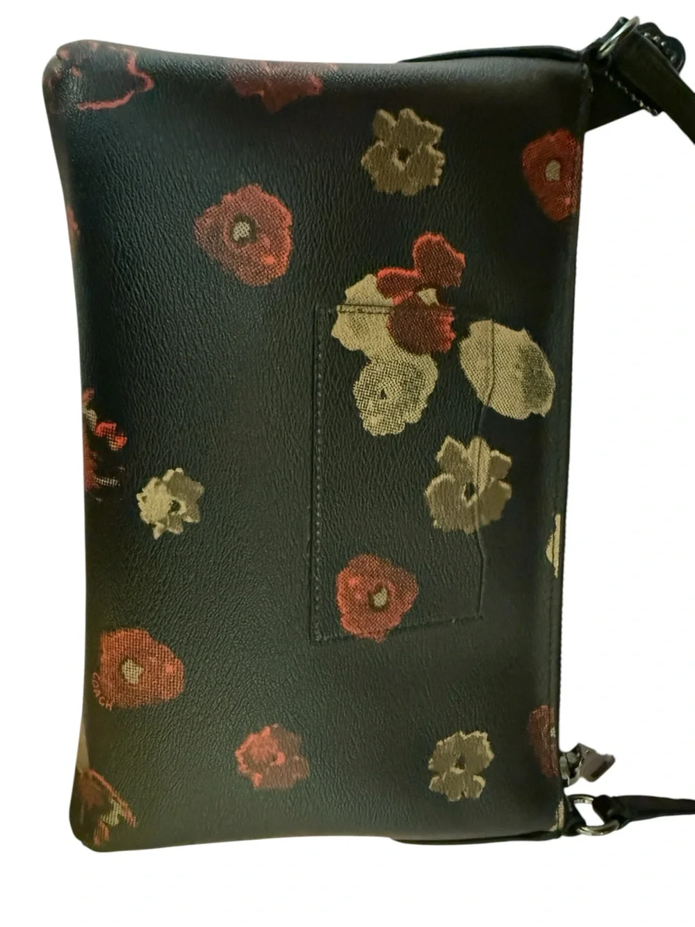 COACH Vintage Cherry Blossom Floral Pop E/W Crossbody Bag w/ Matching Wristlet